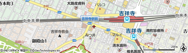 麺僧 吉祥寺南口店周辺の地図