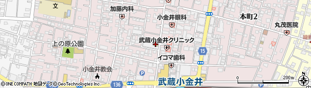 セブンイレブン小金井本町５丁目店周辺の地図