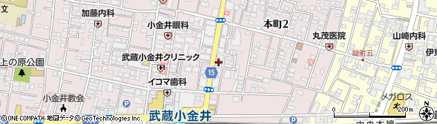 株式会社タウンハウジング　武蔵小金井契約センター周辺の地図
