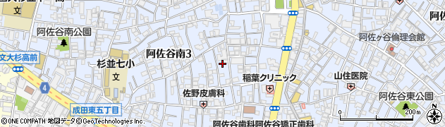 東京都杉並区阿佐谷南3丁目26周辺の地図