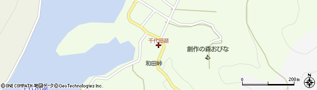 千代田湖周辺の地図