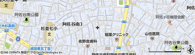 東京都杉並区阿佐谷南3丁目26-16周辺の地図