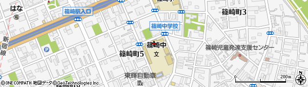江戸川区立篠崎中学校周辺の地図