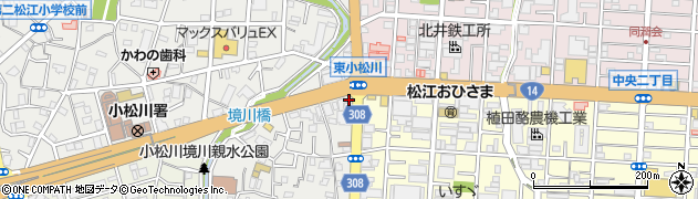 京葉交差点　宝くじセンター周辺の地図