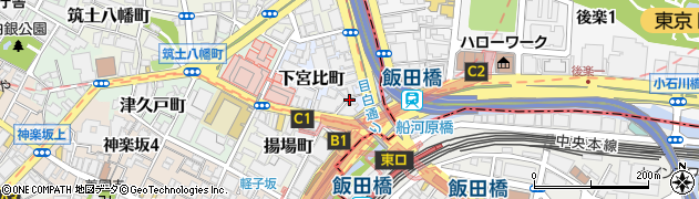 東京都新宿区下宮比町1周辺の地図
