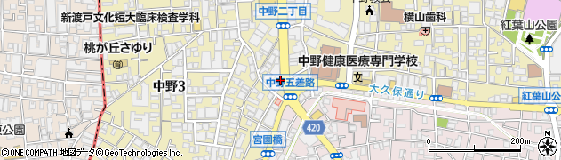 中野南口クリニック(透析専門)周辺の地図