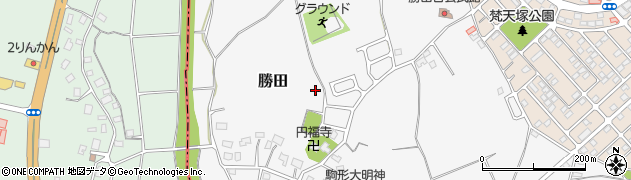 千葉県八千代市勝田周辺の地図