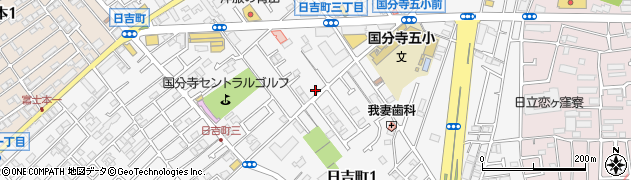 東京都国分寺市日吉町周辺の地図