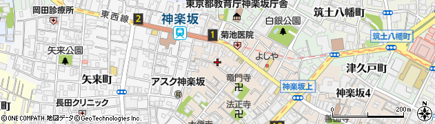 東京都新宿区横寺町5周辺の地図