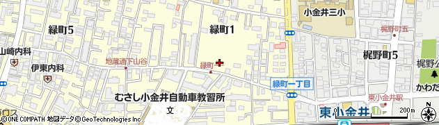 セブンイレブン小金井緑町１丁目店周辺の地図