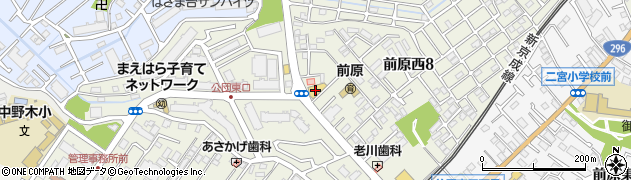 ダイソーくすりの福太郎前原店周辺の地図