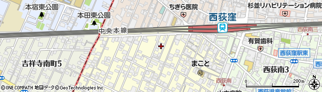 東京都杉並区松庵3丁目25周辺の地図
