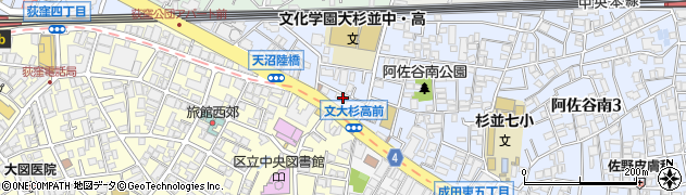 ローソン阿佐谷青梅街道店周辺の地図
