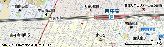 東京都杉並区松庵3丁目25-12周辺の地図