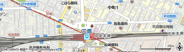 松乃家 三鷹店周辺の地図