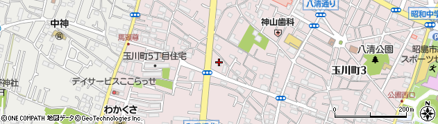 セブンイレブン昭島玉川町５丁目店周辺の地図