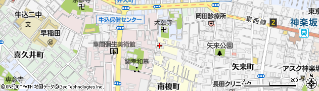 東京都新宿区南榎町4周辺の地図