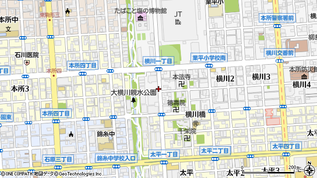 〒130-0003 東京都墨田区横川の地図