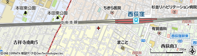 東京都杉並区松庵3丁目25-7周辺の地図