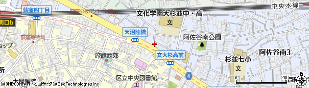 阿佐谷南三郵便局周辺の地図