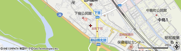 山梨県韮崎市本町周辺の地図
