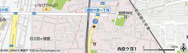 東京都国分寺市西恋ケ窪周辺の地図