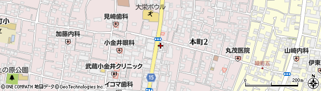 セブンイレブン武蔵小金井本町２丁目店周辺の地図