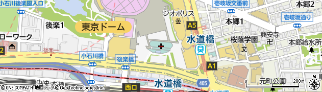 ローソン東京ドームホテル店周辺の地図