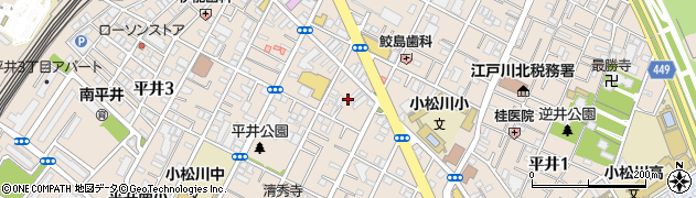 東京都江戸川区平井2丁目24周辺の地図