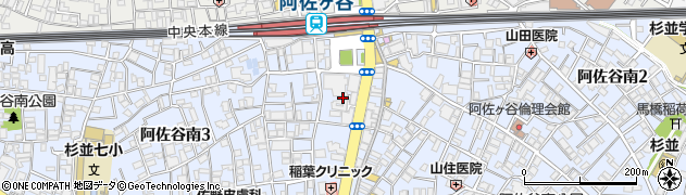 東京都杉並区阿佐谷南3丁目35周辺の地図