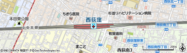 東京都杉並区周辺の地図