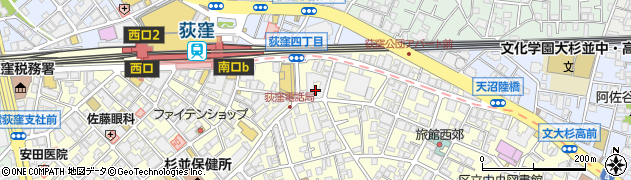 まいばすけっと荻窪４丁目店周辺の地図