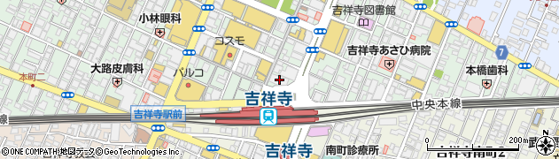 三菱ＵＦＪ銀行吉祥寺支店周辺の地図