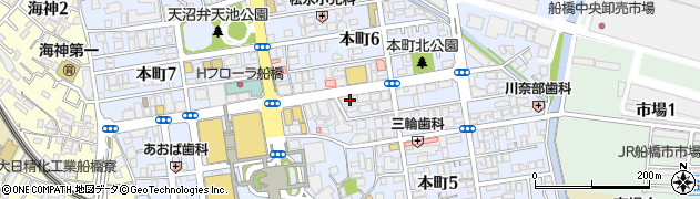 ゆで太郎 船橋北口店周辺の地図