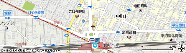 三菱ＵＦＪ銀行三鷹北口 ＡＴＭ周辺の地図