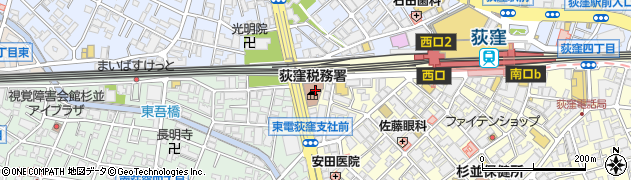 荻窪南第二自転車駐車場周辺の地図