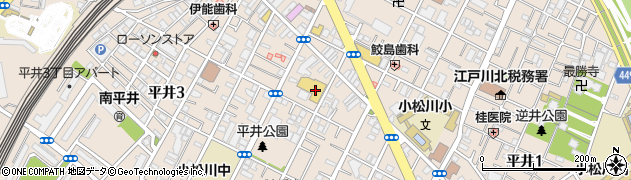 東京都江戸川区平井2丁目25-22周辺の地図