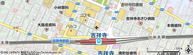 マクドナルド吉祥寺店周辺の地図