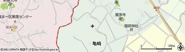 千葉県匝瑳市亀崎262周辺の地図