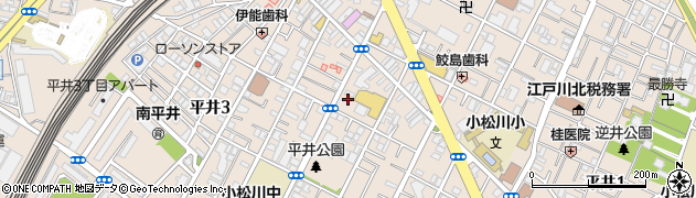 東京都江戸川区平井2丁目25-7周辺の地図