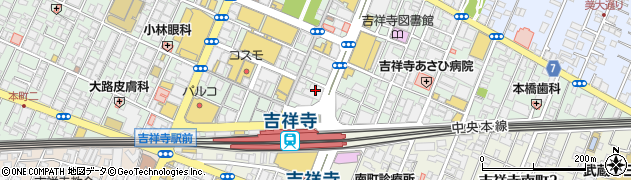 ＳＢＩ新生銀行吉祥寺フィナンシャルセンター周辺の地図