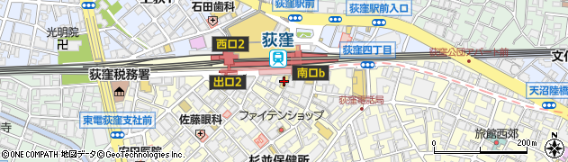 カラオケＢａｎＢａｎ荻窪店周辺の地図