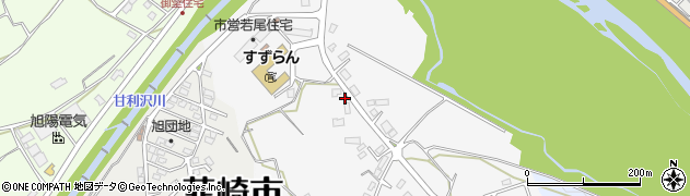 山梨県韮崎市大草町若尾76周辺の地図