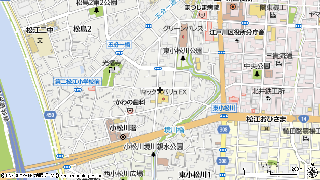 〒132-0031 東京都江戸川区松島の地図