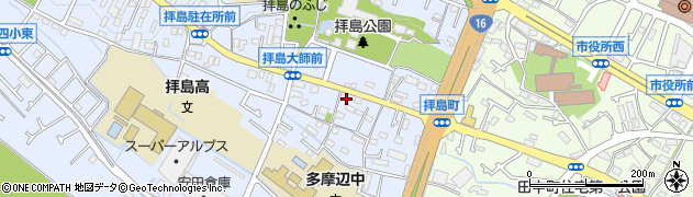 拝島大師周辺の地図