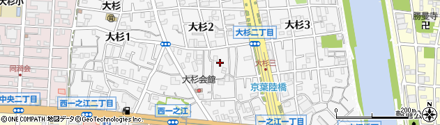 東京都江戸川区大杉2丁目19周辺の地図