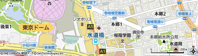 海鮮・日本酒 たかの家 水道橋店周辺の地図