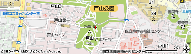 東京都新宿区戸山周辺の地図