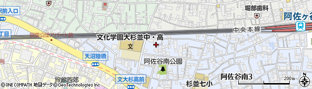 東京都杉並区阿佐谷南3丁目47-23周辺の地図
