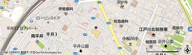 東京都江戸川区平井2丁目25-16周辺の地図